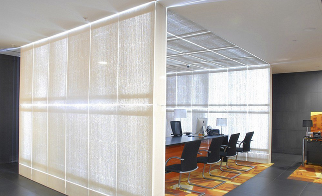 混凝土、白色透光混凝土墻