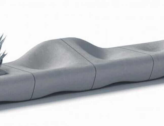 混凝土、沙丘椅