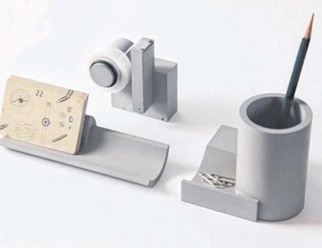 混凝土、  水泥文具