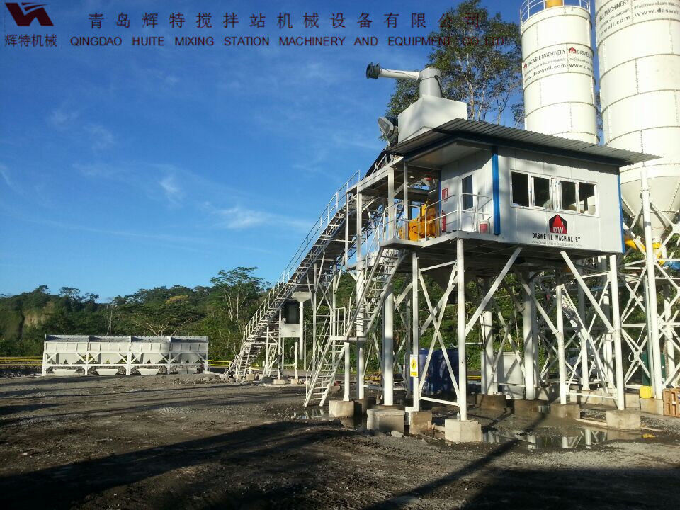 輝特混凝土攪拌站HZS90攪拌臂布置合理，攪拌性能強(qiáng)