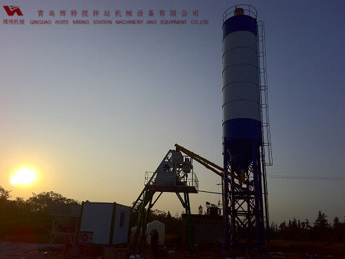 攪拌站HZS35易損件少，維護(hù)簡單，運(yùn)行費(fèi)用低