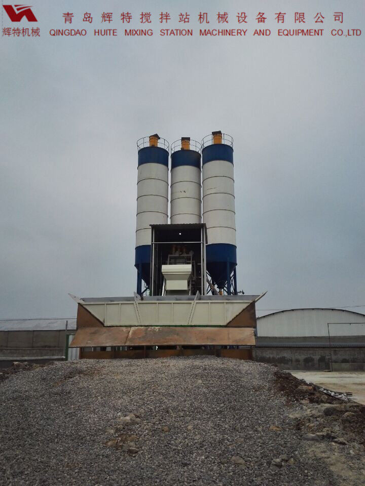 HZS75混凝土攪拌站 輝特機(jī)械 根據(jù)客戶(hù)需求改動(dòng)