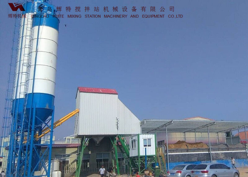 輝特?cái)嚢枵綡ZS75可根據(jù)客戶需要配置粉料倉集中除塵系統(tǒng)