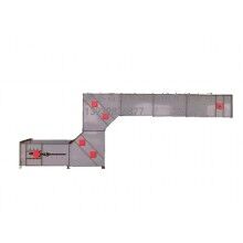 Z型提升機，進料輸送卸料全過程，對物體本身無破損，降低廢品率