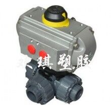 氣動PVC三通球閥